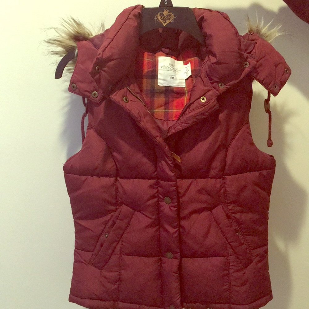 Maroon Winter Vest